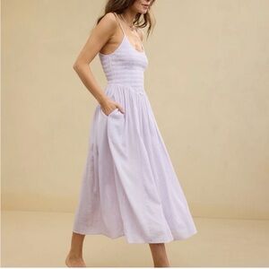 🎀NWT~AERIE At The Barre Midi Dress SIZE S purple